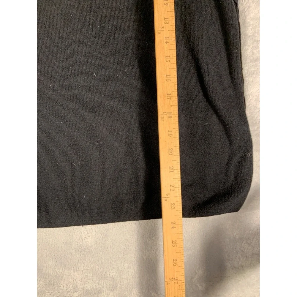 The North Face Sweater Mens L Black Quarter Zip Long Sleeve Embroidered